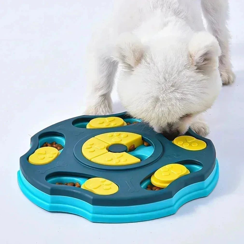 PawGenius IQ Feeder Bowl – Anti-Slip Slow Eating Toy for Smart Pets E-SHOP ELEGANTE