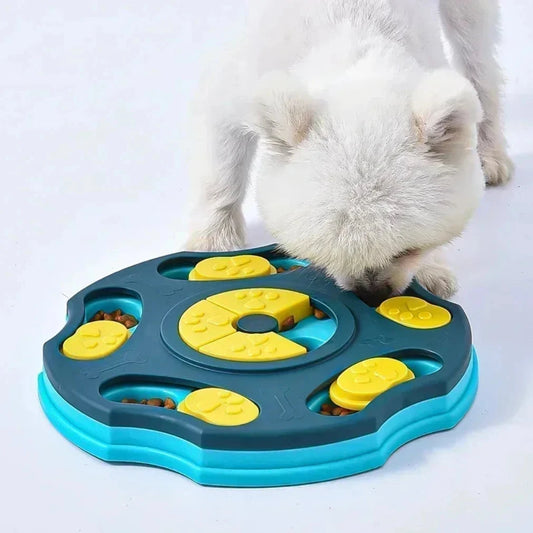 PawGenius IQ Feeder Bowl – Anti-Slip Slow Eating Toy for Smart Pets E-SHOP ELEGANTE