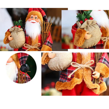 MerryPlush Santa Claus Doll – 30cm Xmas Decoration for Home, Party & New Year Gift E-SHOP ELEGANTE