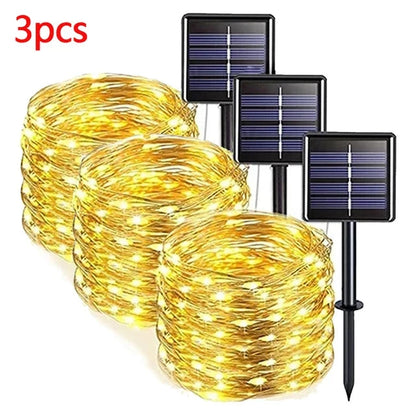 2M 400 LED Solar Fairy Lights – Outdoor Waterproof Festoon String for Garden, Christmas & Party Decoration E-SHOP ELEGANTE