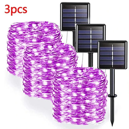 2M 400 LED Solar Fairy Lights – Outdoor Waterproof Festoon String for Garden, Christmas & Party Decoration E-SHOP ELEGANTE