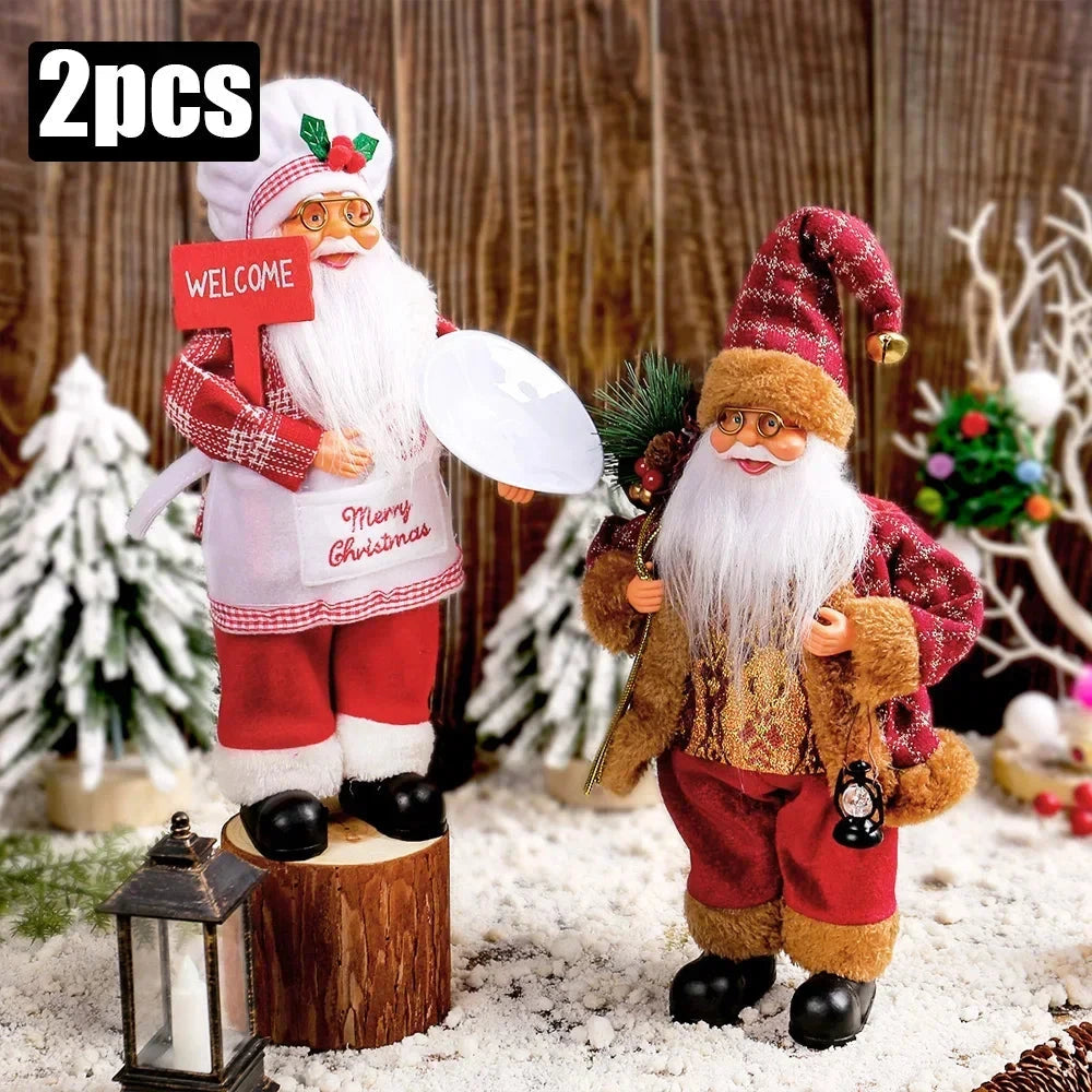 MerryPlush Santa Claus Doll – 30cm Xmas Decoration for Home, Party & New Year Gift E-SHOP ELEGANTE