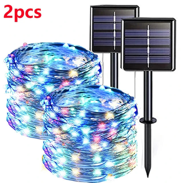 2M 400 LED Solar Fairy Lights – Outdoor Waterproof Festoon String for Garden, Christmas & Party Decoration E-SHOP ELEGANTE