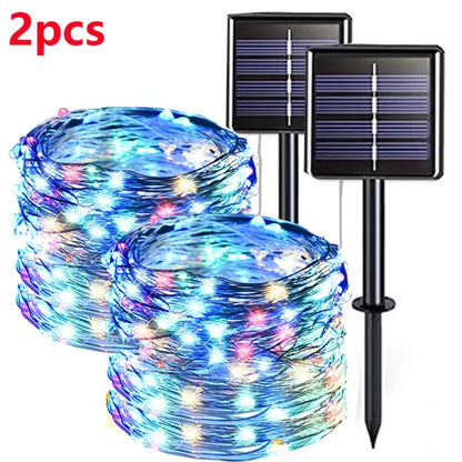 2M 400 LED Solar Fairy Lights – Outdoor Waterproof Festoon String for Garden, Christmas & Party Decoration E-SHOP ELEGANTE