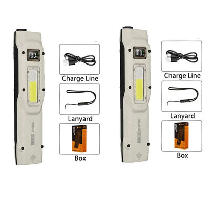 YEMAO M28 Tactical Flashlight – 880 Lumens Rechargeable Ultra-Thin Mini LED Lantern with Strobe & UV Light E-SHOP ELEGANTE