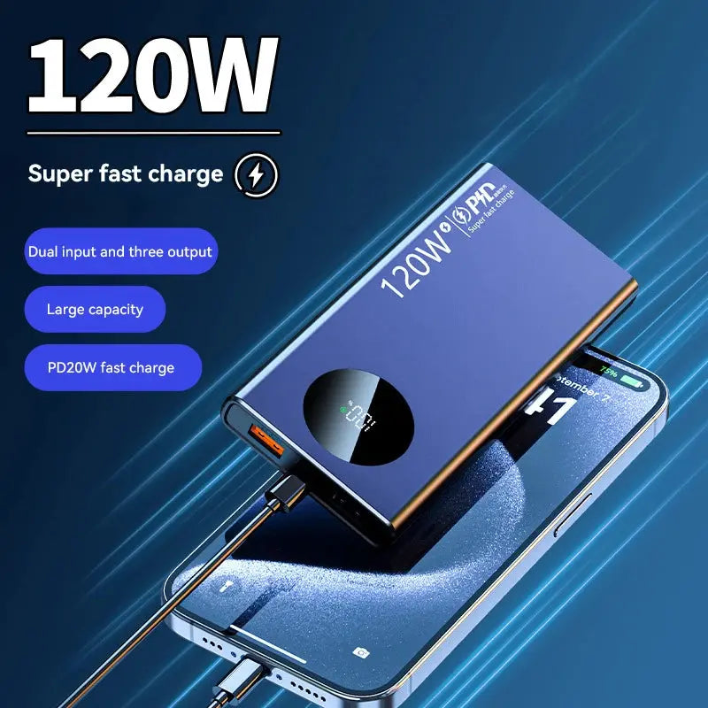 Xiaomi 120W 50000mAh High Capacity Power Bank – Super Fast Charging for All Devices E-SHOP ELEGANTE