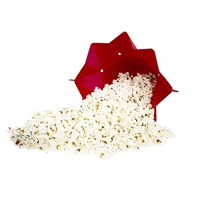 PopEase Foldable Silicone Popcorn Bowl – Microwaveable DIY Snack Maker E-SHOP ELEGANTE