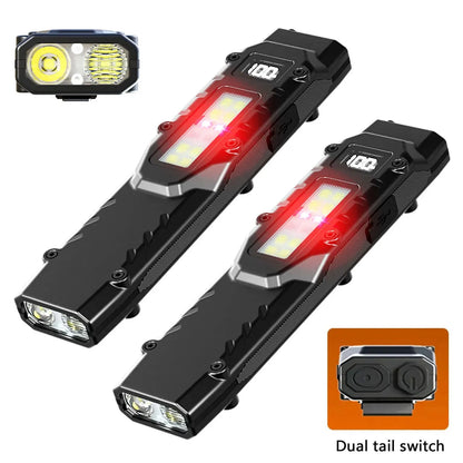 YEMAO M28 Tactical Flashlight – 880 Lumens Rechargeable Ultra-Thin Mini LED Lantern with Strobe & UV Light E-SHOP ELEGANTE