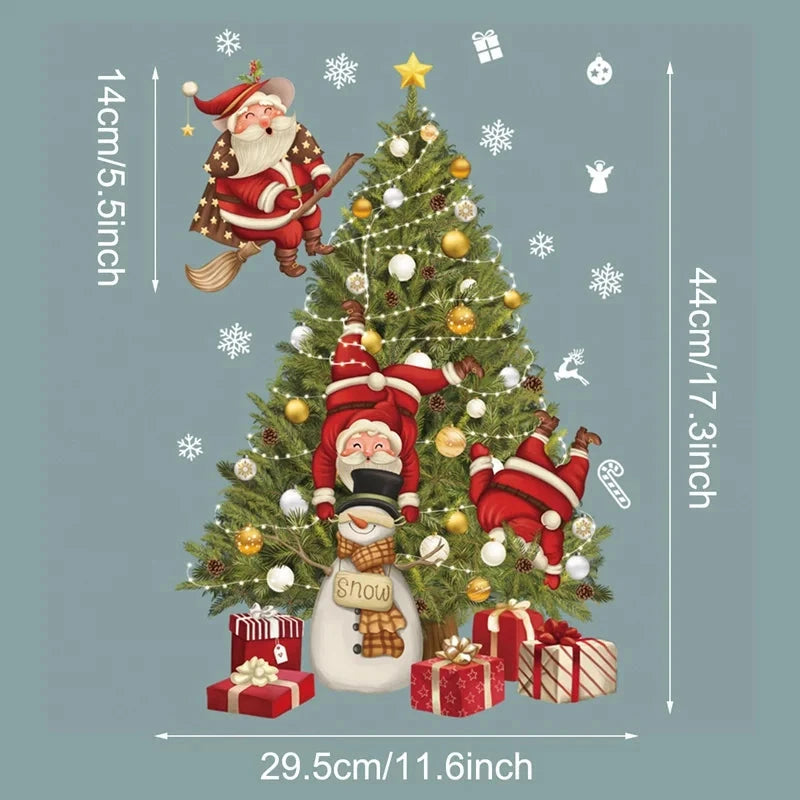 MerryView Christmas Window Stickers – Festive Wall Decals for Home & Kids’ Room 2025–2026 E-SHOP ELEGANTE