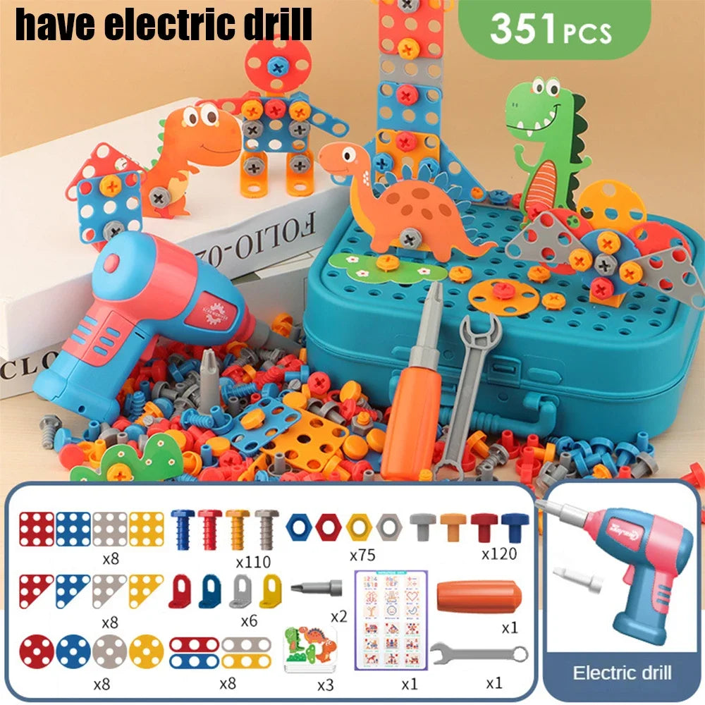 BuildMaster Kids Drill Set – 3D Puzzle Tool Kit & Pretend Repair Play E-SHOP ELEGANTE