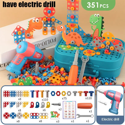 BuildMaster Kids Drill Set – 3D Puzzle Tool Kit & Pretend Repair Play E-SHOP ELEGANTE