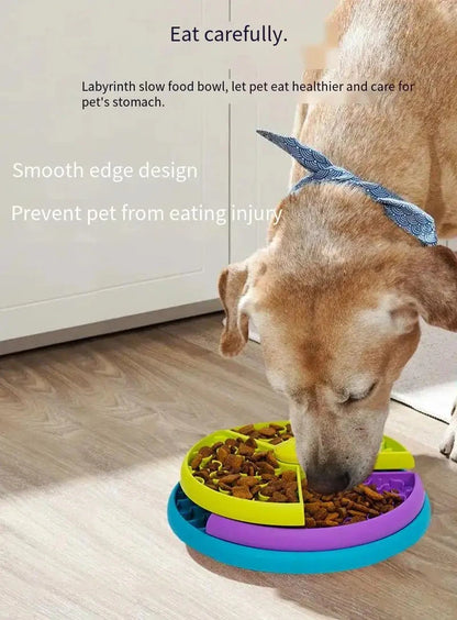 PawSmart Slow Feeder Dog Bowl – Interactive Puzzle & Treat Dispenser for Mental Stimulation E-SHOP ELEGANTE