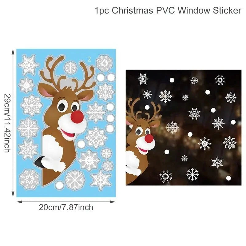 MerryView Christmas Window Stickers – Festive Wall Decals for Home & Kids’ Room 2025–2026 E-SHOP ELEGANTE