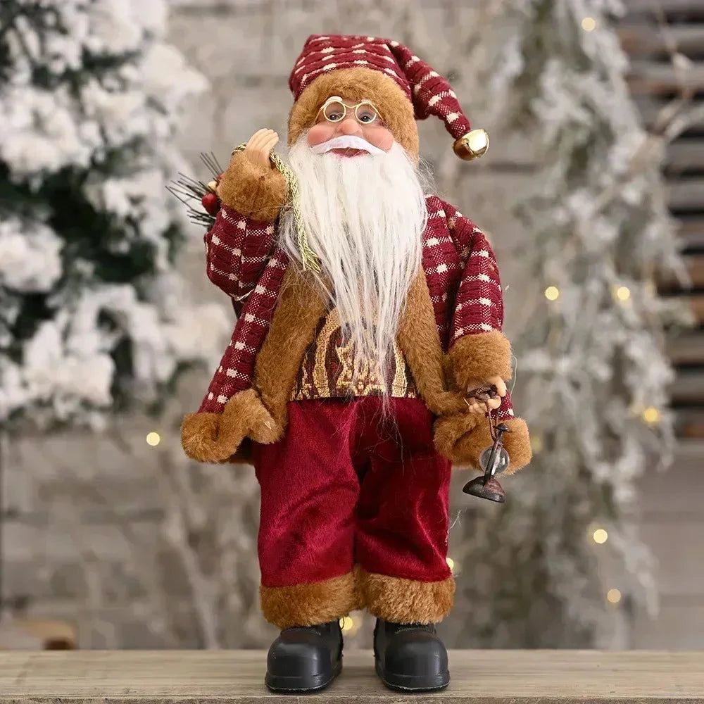 MerryPlush Santa Claus Doll – 30cm Xmas Decoration for Home, Party & New Year Gift E-SHOP ELEGANTE