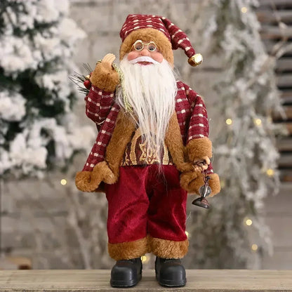 MerryPlush Santa Claus Doll – 30cm Xmas Decoration for Home, Party & New Year Gift E-SHOP ELEGANTE